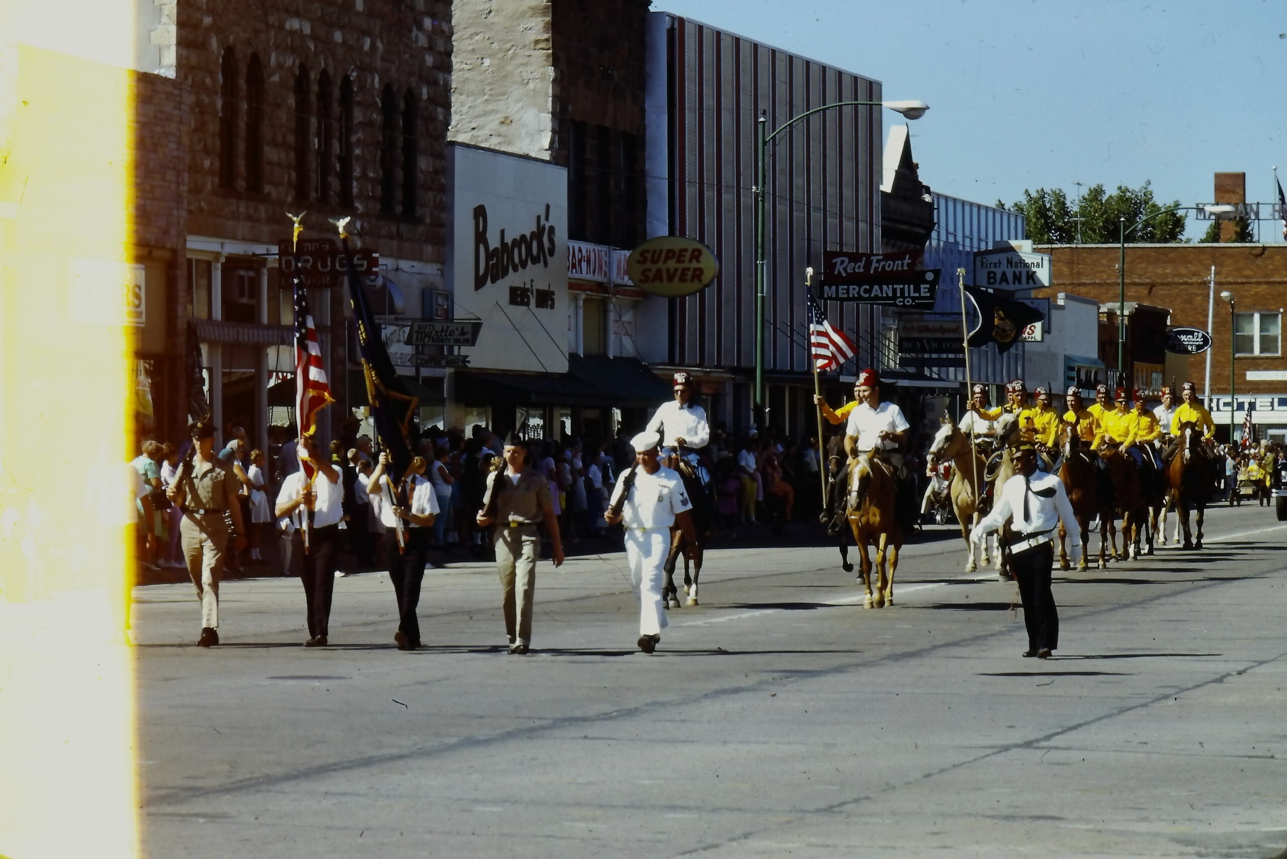 Parade on Main Street, Valentine, NE, 1968
