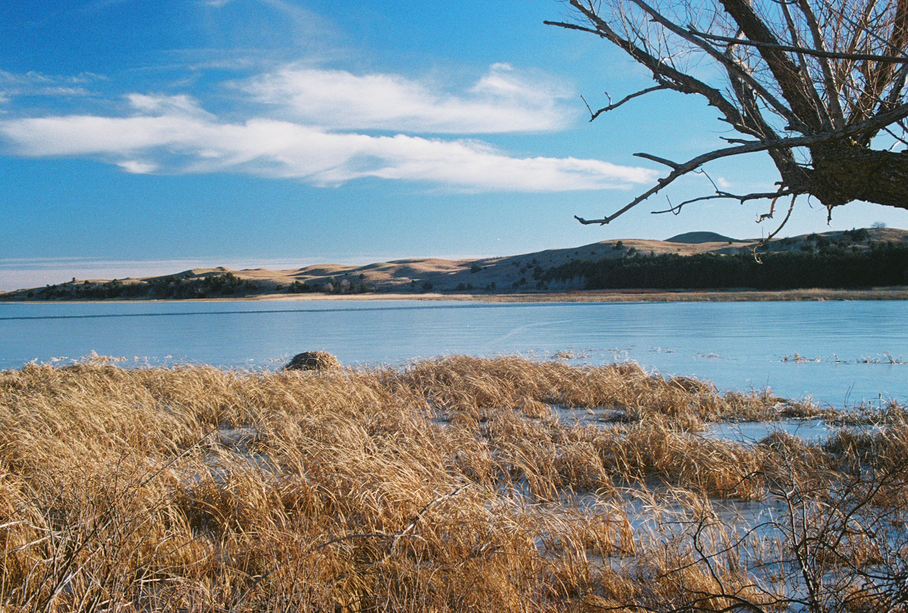 Hackberry Lake, Cherry County, Nebraska, late December 2010